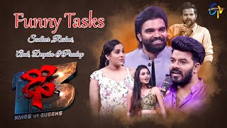 Sudheer,Rashmi,Hyper Aadi, Deepika & Pradeep Funny Tasks Dhee 13 Kings Vs Queens Etv Telugu