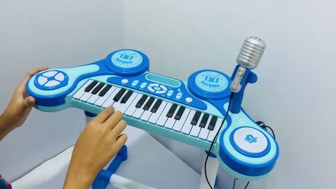 Piano Eletrônico Primeiro Grande Show (Azul ) - Unik Toys