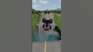 Cars vs Water Pit Crash - BeamNG.drive | #beamngdrive #beamng