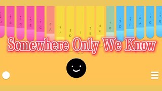 Somewhere Only We Know  Keane  Kalimba Cover  Easy Tabs keylimba App