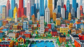 Epic LEGO City Tour! 🚗✨ Exploring a Miniature World of Bricks! 🌴