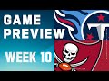 Tennessee Titans vs. Tampa Bay Buccaneers | 2023 Week 10 Game Preview