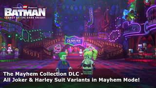 All Joker & Harley Suit Variants in Mayhem Mode! | LEGO Batman: Legacy of the Dark Knight DLC