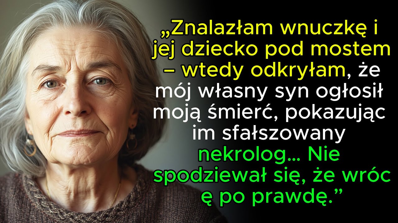 Odkryłam, że mój własny syn podpisał mój akt zgonu, żeby wyłudzić moje pieniądze z ubezpieczenia. Najgorsze było jednak to, co powiedział mojej wnuczce, gdy ta próbowała się ze mną skontaktować....