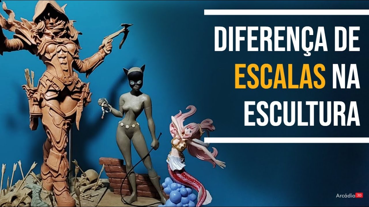 Escala na Escultura | ESCULTURA DE PERSONAGENS | ARCÁDIA 3D