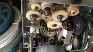 Elmo ST-1200D super 8mm magnetic/optical sound projector inside the back cover