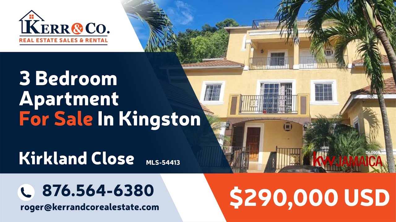 3 Bedroom Apartment For Sale on Kirkland Close, Kingston & St. Andrew