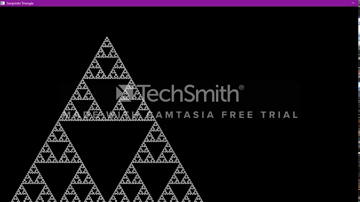 opengl Sierpinski Triangle