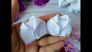 СМОТРИТЕ Какая КРАСОТА ПОЛУЧАЕТСЯ  🎀Бантики из лент Легко и просто.Ribbon bows/ laços de fita