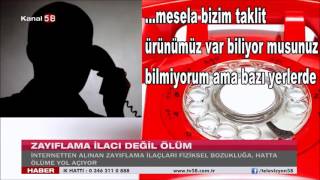 Yerel basında internetten satılan Zayıflama ilaçları hakkında Ecz. Süha ÖZYAZICI'nın uyarıları