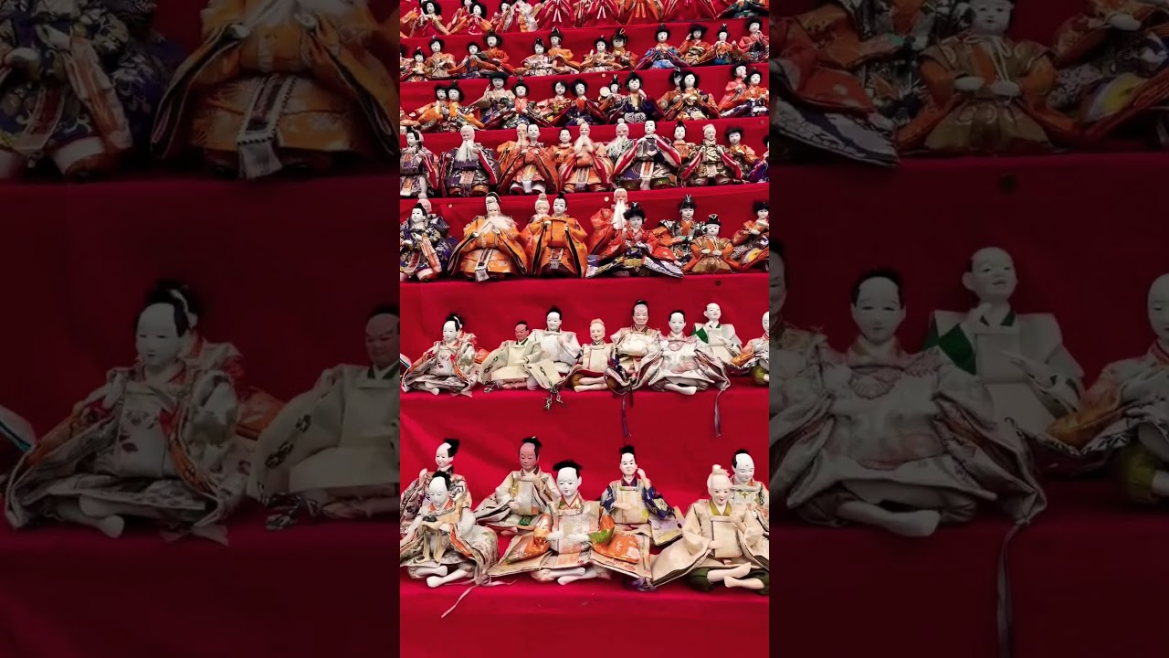 Large display of Hina dolls in Katsuura City - 