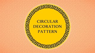 Circular Decoration Pattern @RancaStudio