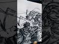 Yuji and Todo vs Mahito_From_Jujutsu kaisen🔥 #shorts #youtubeshorts #drawing #anime #jujutsukaisen