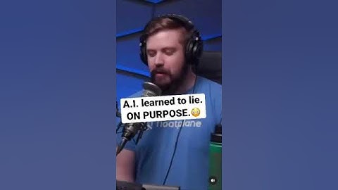 A.I. has learned to lie. ON PURPOSE.😳 #shorts
