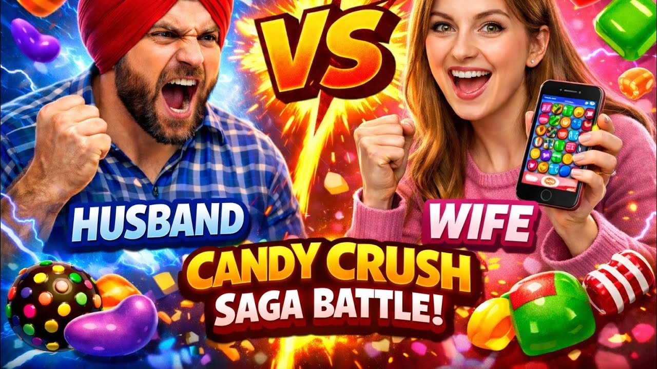 husband vs wife Candy crush saga live punjabi gameplay
