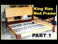Queen bed frame - YouTube
