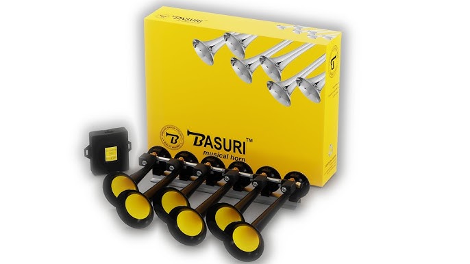 BASURI® Air Horn 2.0 - Hupe 19 Melodien für Busse und für alle LKW Modelle