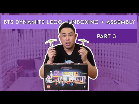 BTS DYNAMITE LEGO UNBOXING + ASSEMBLY | PART 3!
