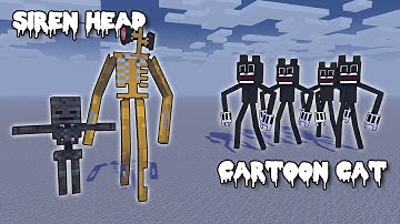 SIREN HEAD VS CARTOON CAT MONSTER BATTLE COMPETITION