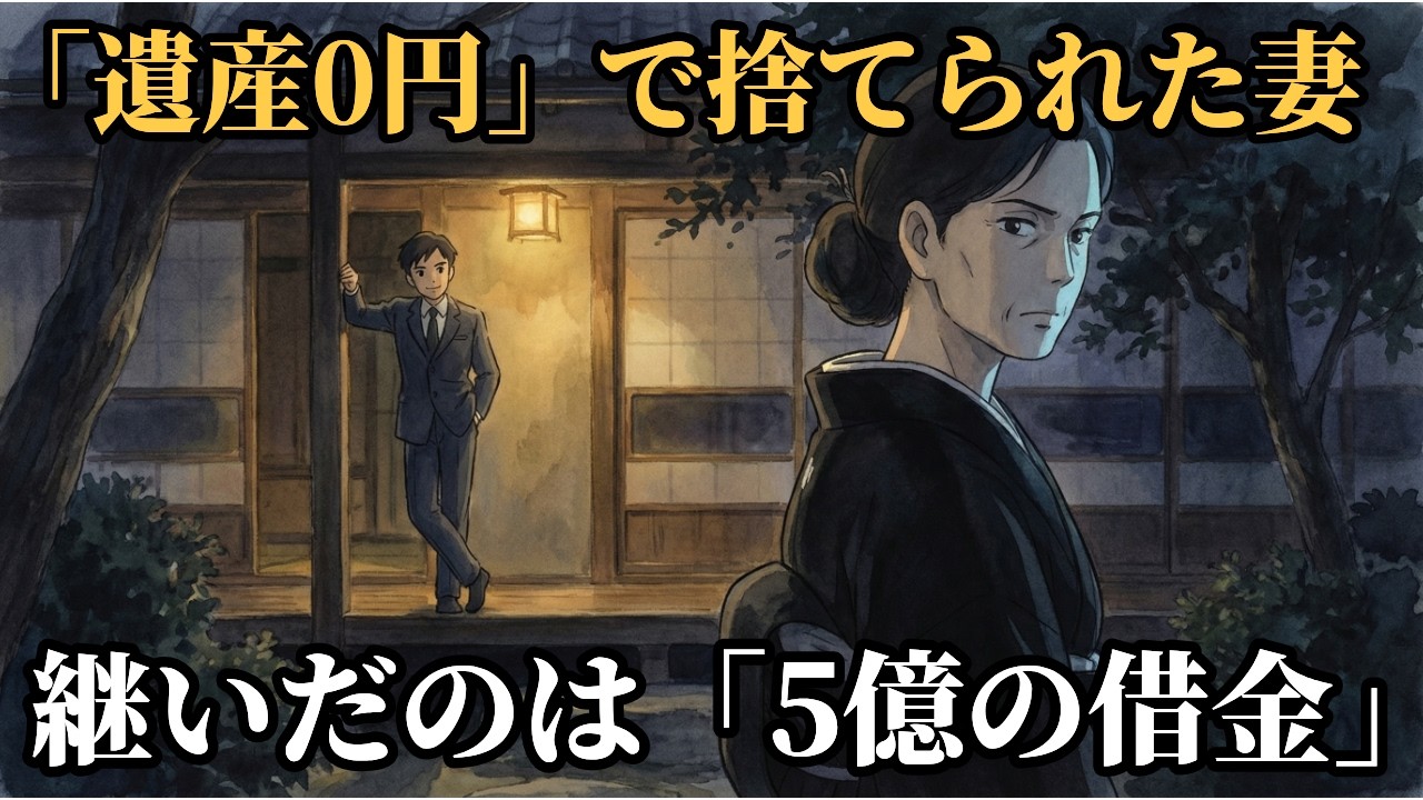 【涙】「遺産は0円です」30年尽くした妻を捨てた夫の遺言状。愛人の息子が継いだ“5億円의 借金”と、書斎の隠し金庫に眠っていた衝撃の真実