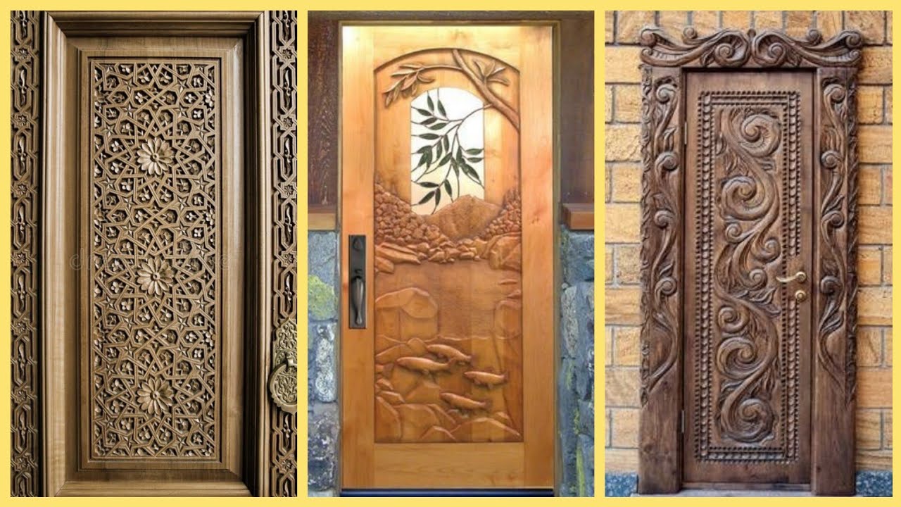 curved modern wooden doors,wood door design,wood door design bangladesh ...