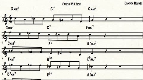 Lick of the Week #7 - Easy ii V I Lick