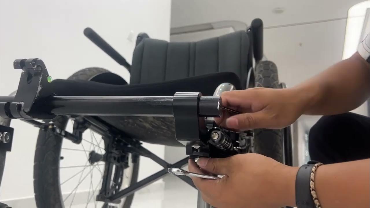 How to adjust the new clamps of MT01 Wheelchair kits? YouTube