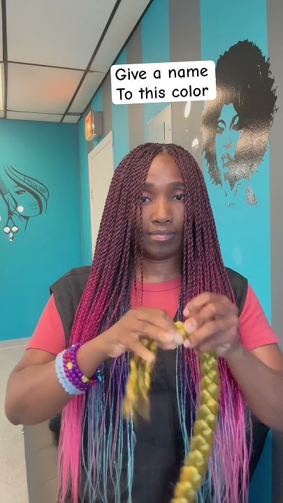  Hair braid color blend - YouTube