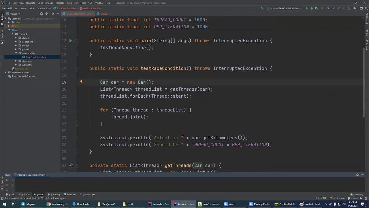 43_1(Threads, race condition , synchronized method, synchronized block ...