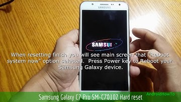 Samsung Galaxy C7 Pro SM-C7010Z Hard reset