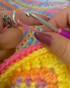 How to use Crochet Ring or tension Ring  Handmade Crochet by Edna #shorts  