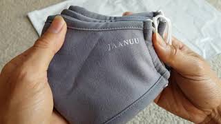 ASMR Unwrapping JAANUU Gray Cloth Facemask!