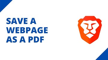 How to save a webpage as a PDF in Brave (step by step)