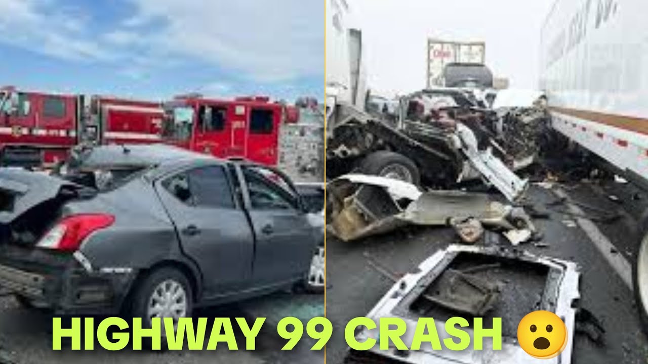 highway 99 crash 2026। delano crash today। crash on 99।59-Vehicle Fog Crash। california crash today 