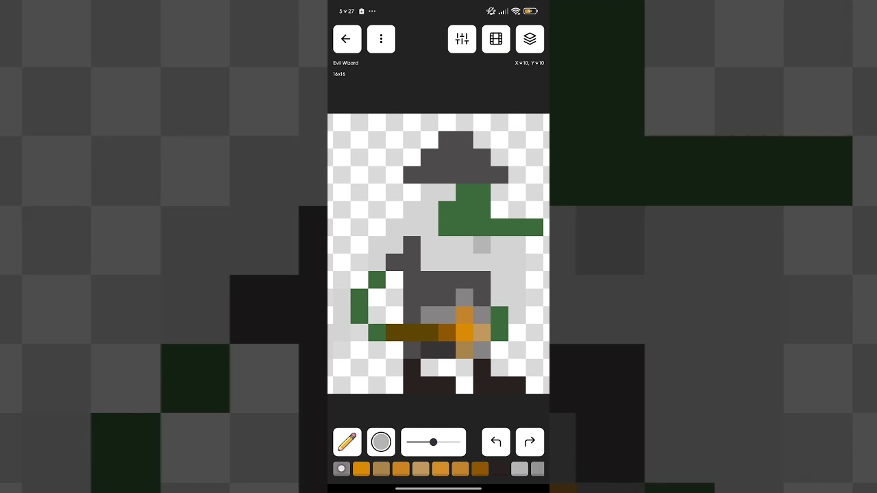 Trying to create 'Evil looking Wizard' 