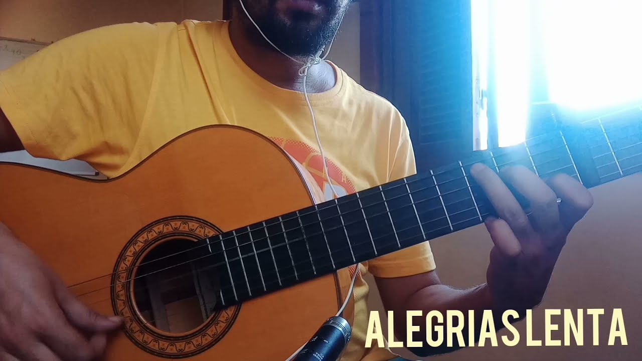 Picado de Alegrias en Do de Paco e Lucia con Camaron #picado #punteo #flamenco