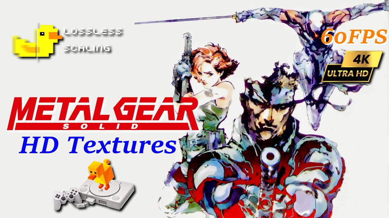 Metal Gear Solid 1 4K ~DuckStation HD Texture | Lossless Scaling Frame Gen 60FPS  | Widescreen Hack