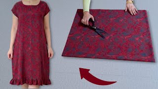 The Laziest Pattern Sewn In 10 Minutes Only 2 Rectangles And You Get This?