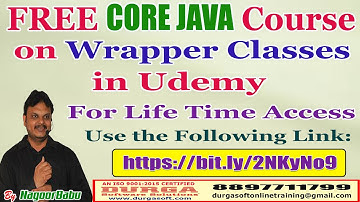 FREE CORE JAVA Course on Wrapper Classes in Udemy