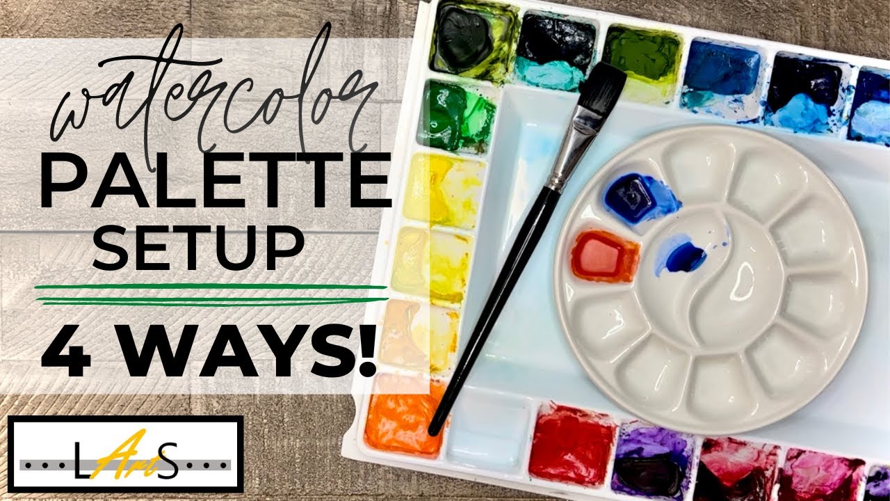 How to Set Up Your Watercolor Palette! How much Water to use with Watercolors! Palette