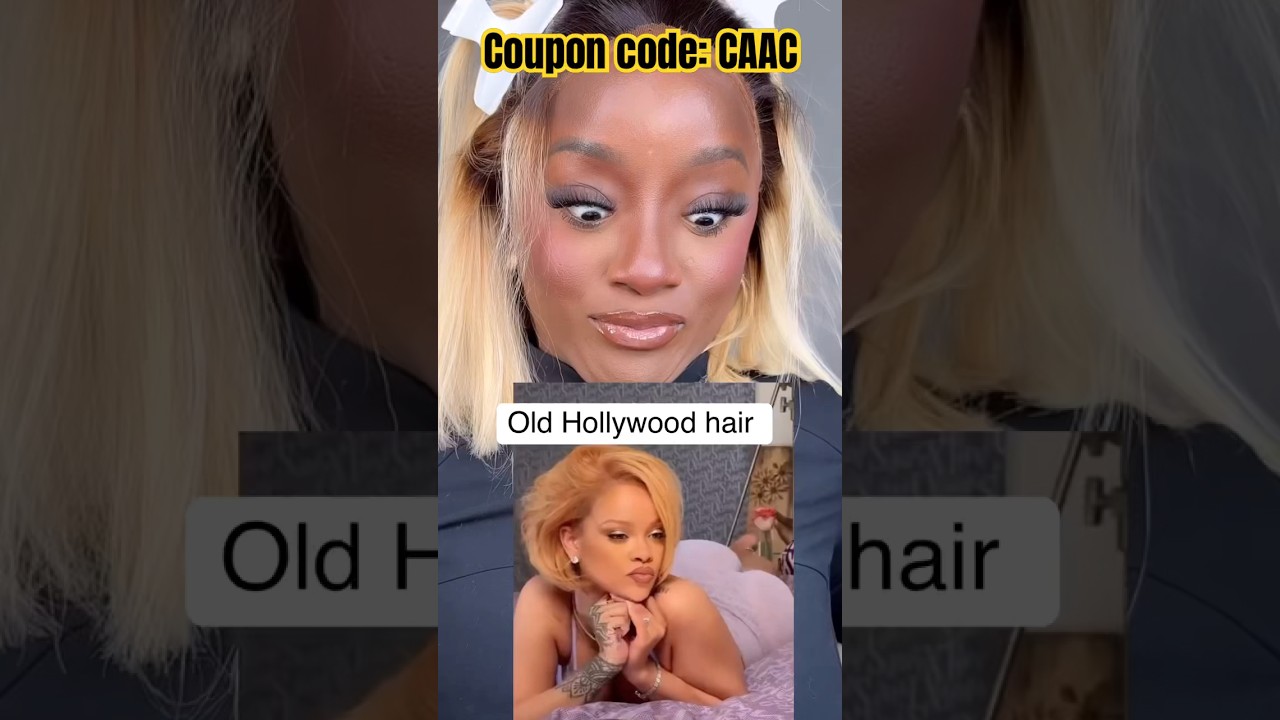 Old Hollywood Hair Inspiration😍1b/613# Ombre Bob Wig Review | Flow Out Tutorial Ft.