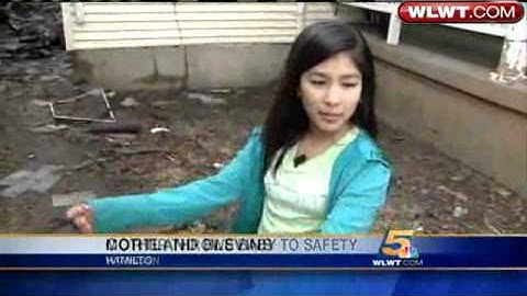 Mother, Child Rescued From Burning Home