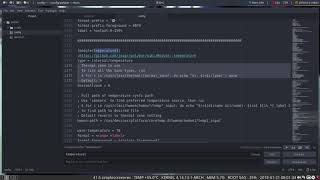ArchMerge : 202 polybar modules A-Z : temperature1