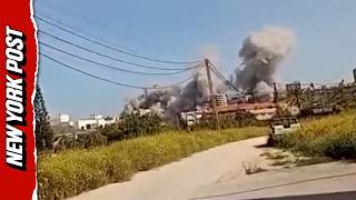 Smoke and Destruction Erupt in Southern Lebanon After Reported Israeli Strikes