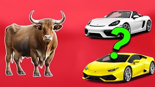 Guess The Car Brand By The Animal Car Quiz