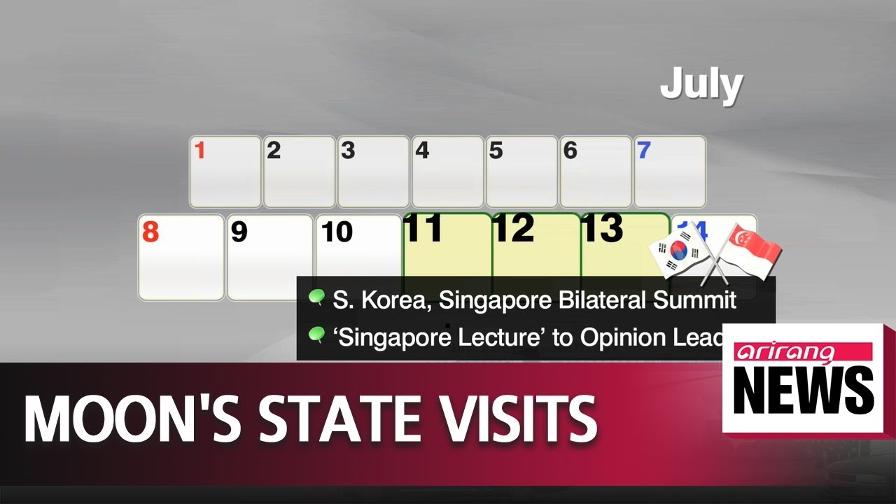 President Moon to make state visits to India Singapore next week