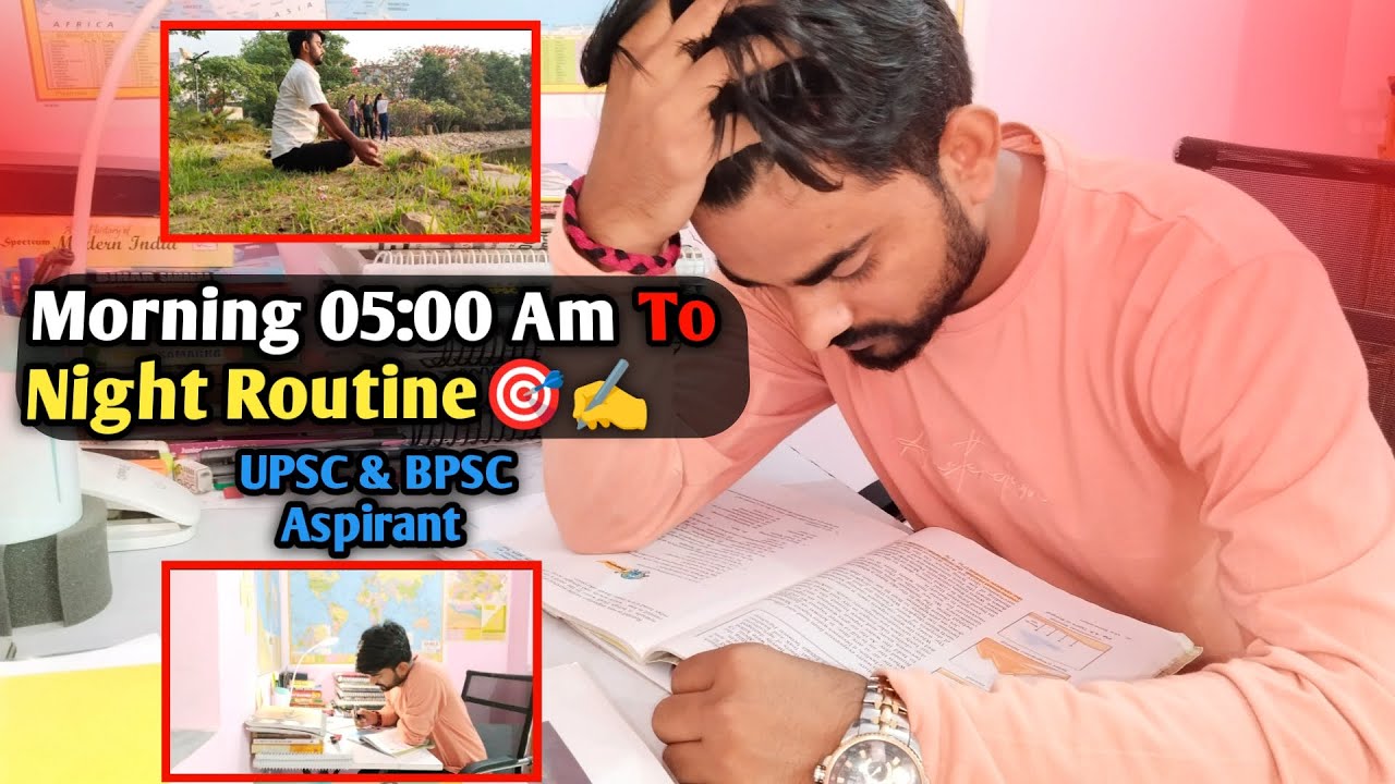Productive Day 🌄In the Life of UPSC & BPSC Aspirant || UPSC Daily Study ...