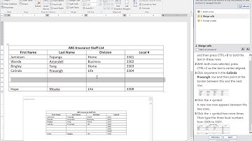 JasperActive Word 2016 Core Lesson 6: Learn 2 Modifying Tables
