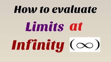 PreCalculus | Limits at Infinity