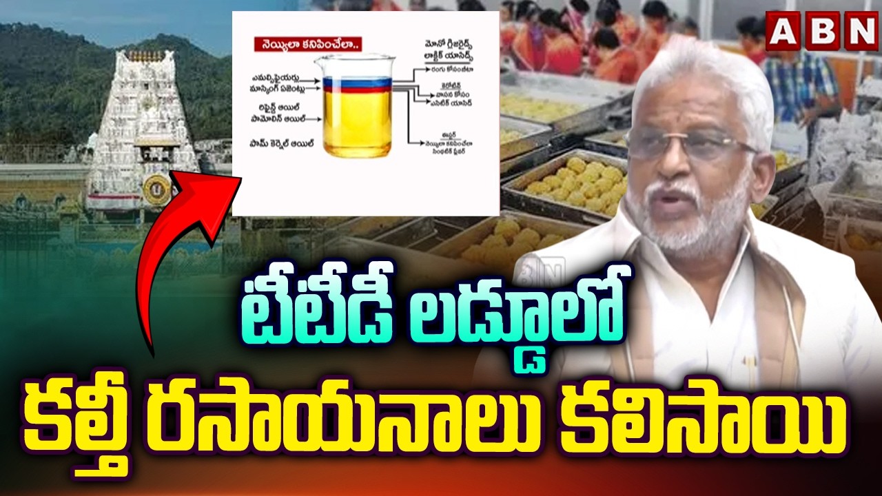 టీటీడీ లడ్డూలో  కల్తీ రసాయనాలు కలిసాయి | YV Subbareddy About Adulterated Ghee | ABN